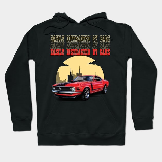 Easily distracted by cars Hoodie by TeeText